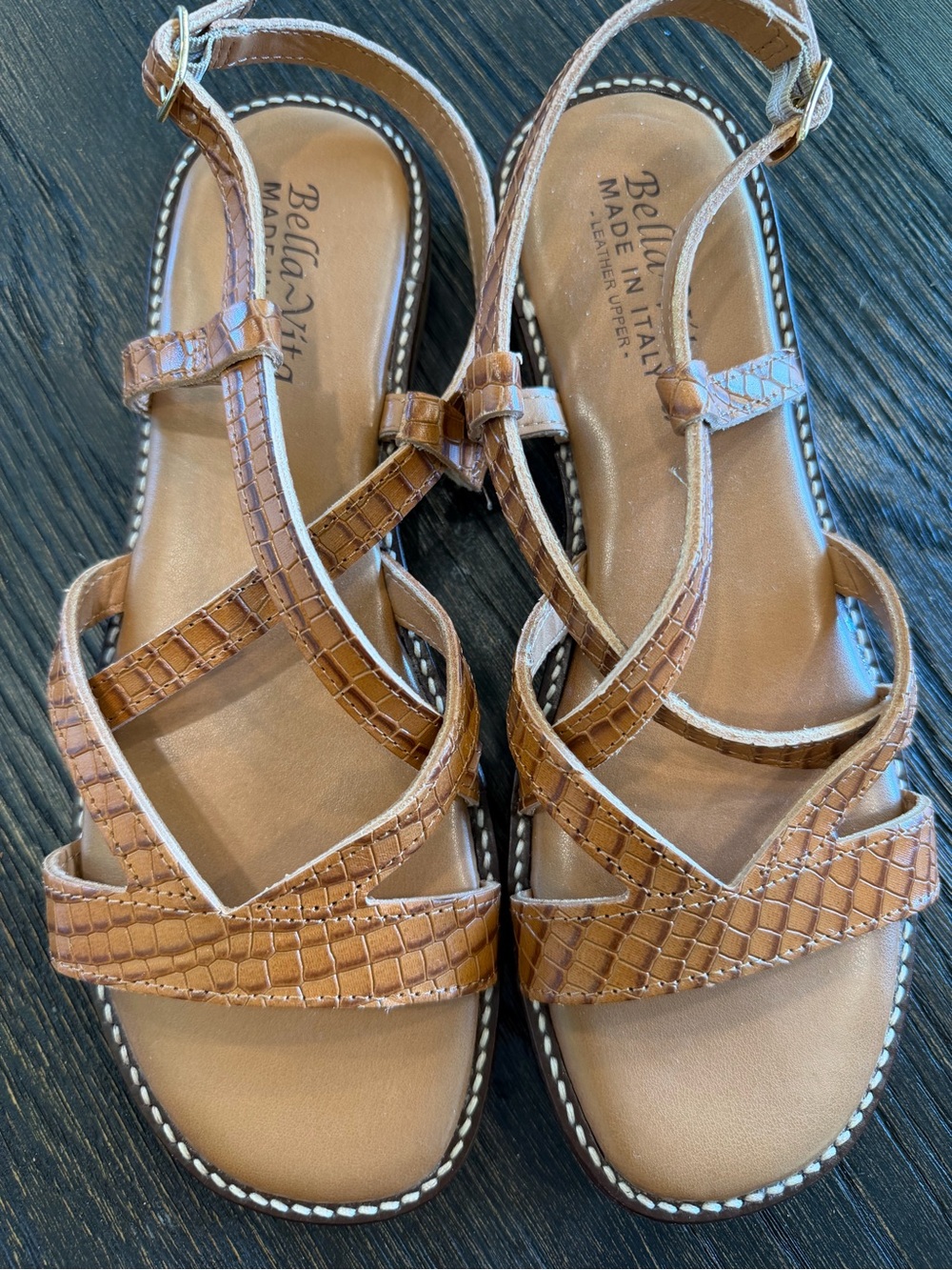 Bella Vita Women Tya-Italy Slingback Strappy Sandals Size US size 9
